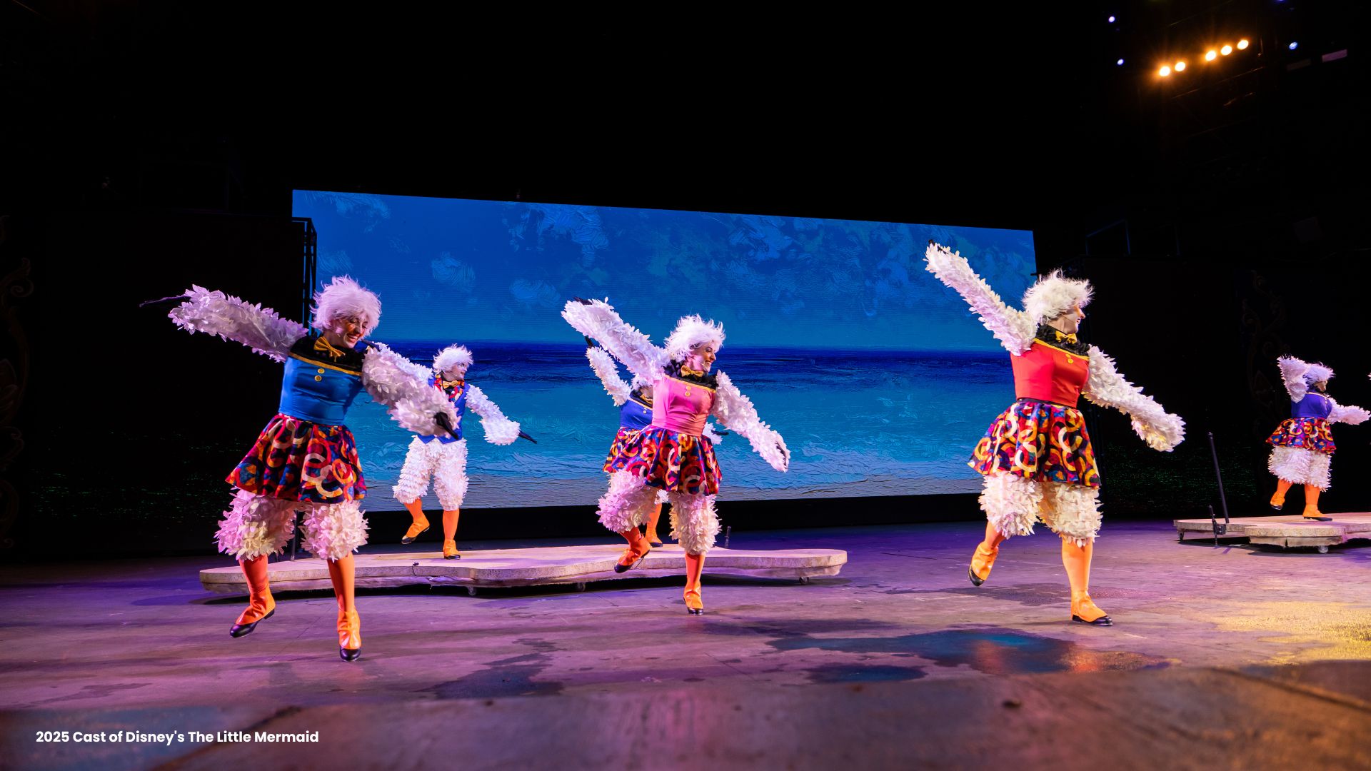 2025 Cast of Disneys The Little Mermaid Tap dance on the Tuacahn stage